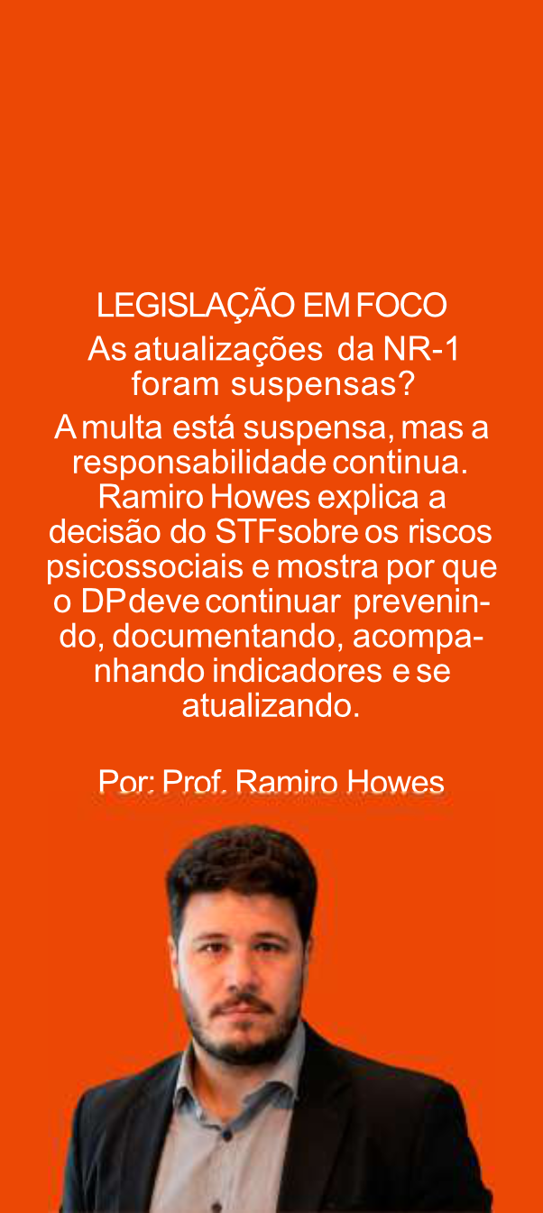 Atualizações da NR-1 foram suspensas?